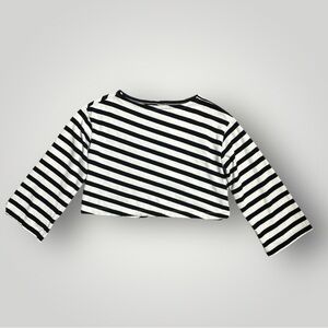 Maeve Anthropologie Black
White Striped Cropped Top XL